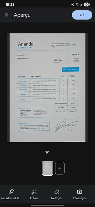 Scanner ticket et facture gratuit avec Flexina Scan