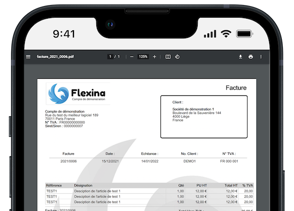 Invoicing software on iPad and Android with document management.