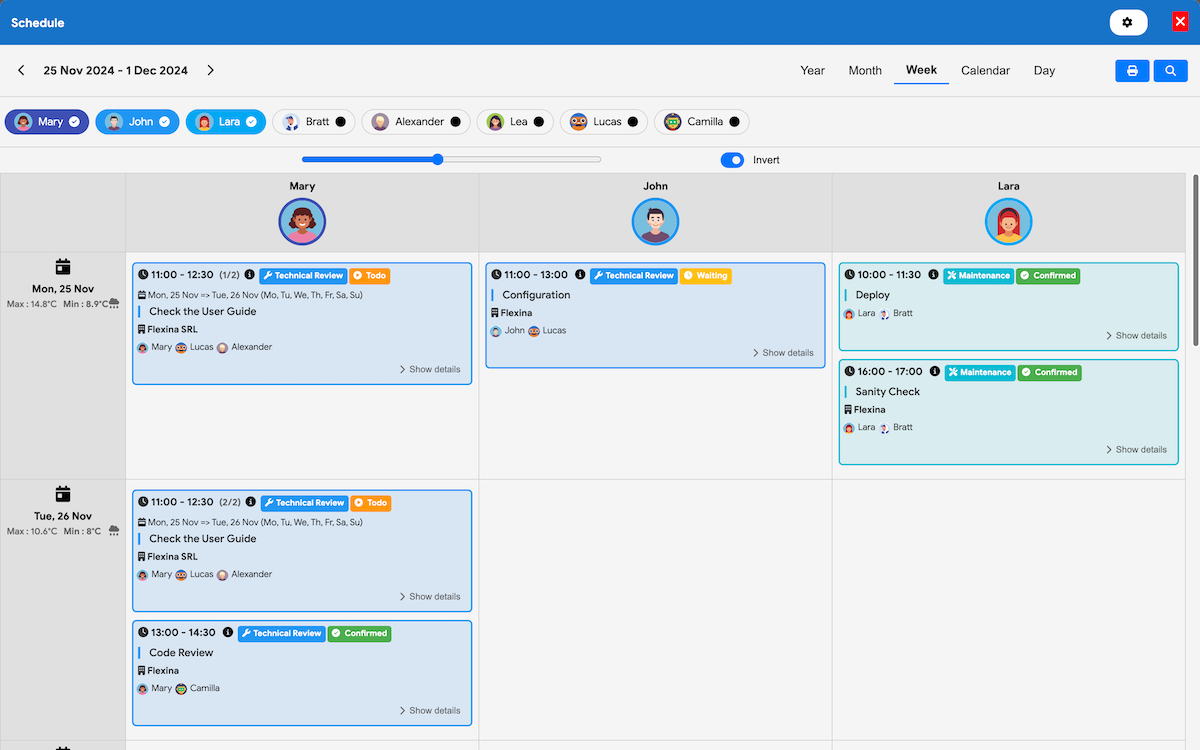 Calendar synchronization system