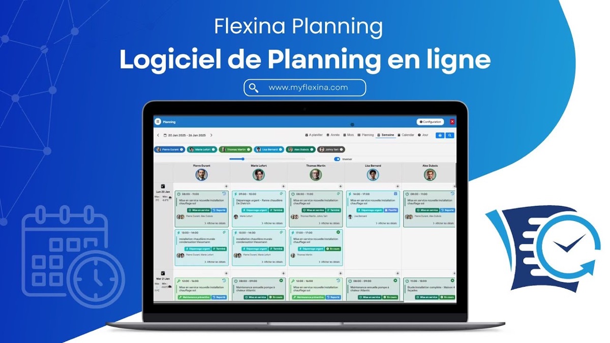 Présentation du logiciel de planning Flexina