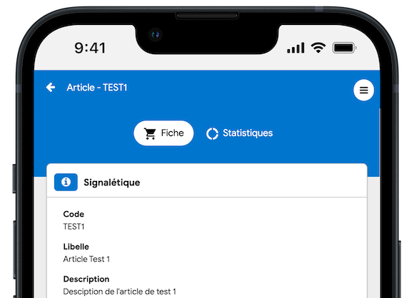 Mobiele app voor artikelcatalogusbeheer